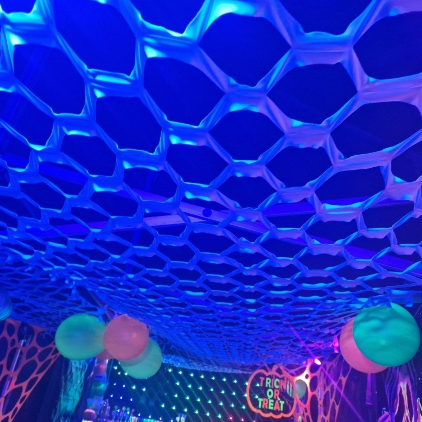 uv camo netting event decor