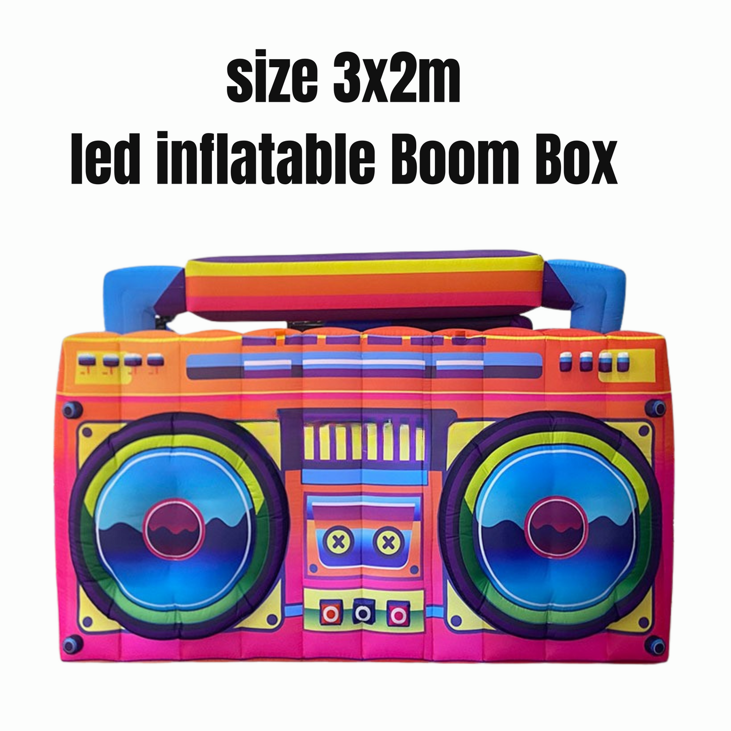 LED Giant inflatable boombox 3x2m event decoration