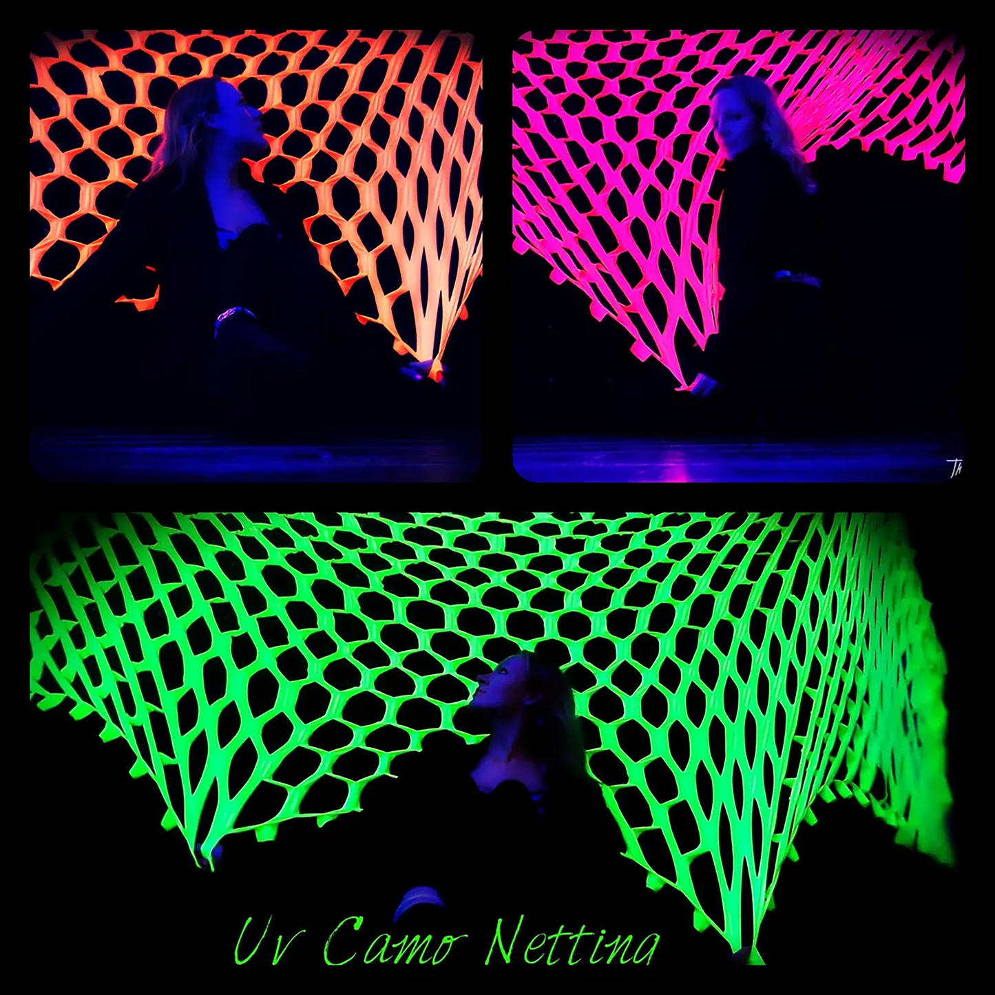 uv reactive camo netting party decoration stretch event decor for ceilings and walls