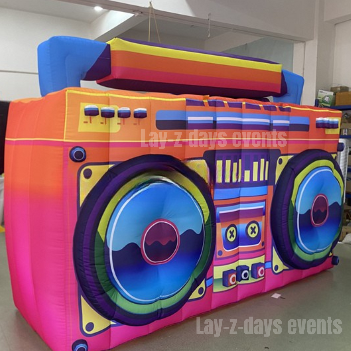 LED Giant inflatable boombox 3x2m event decoration