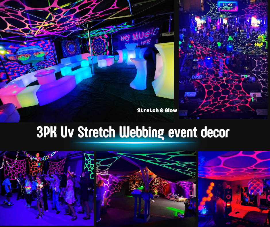 uv party decorations stretch decor