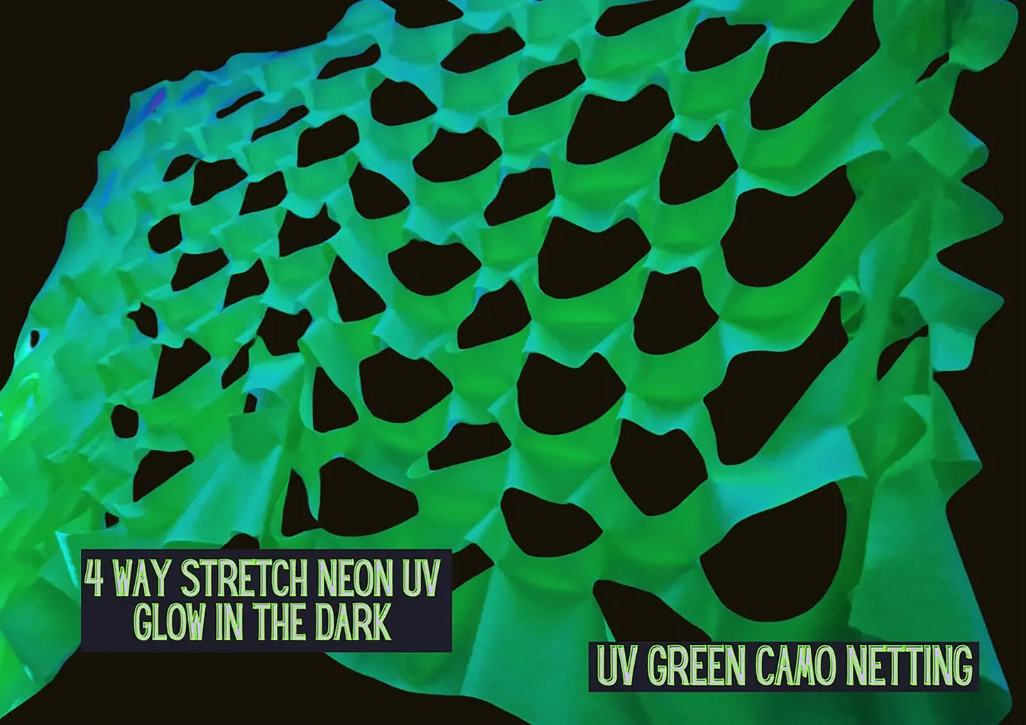 uv reactive green camo netting party decoration stretch event decor for ceilings and walls