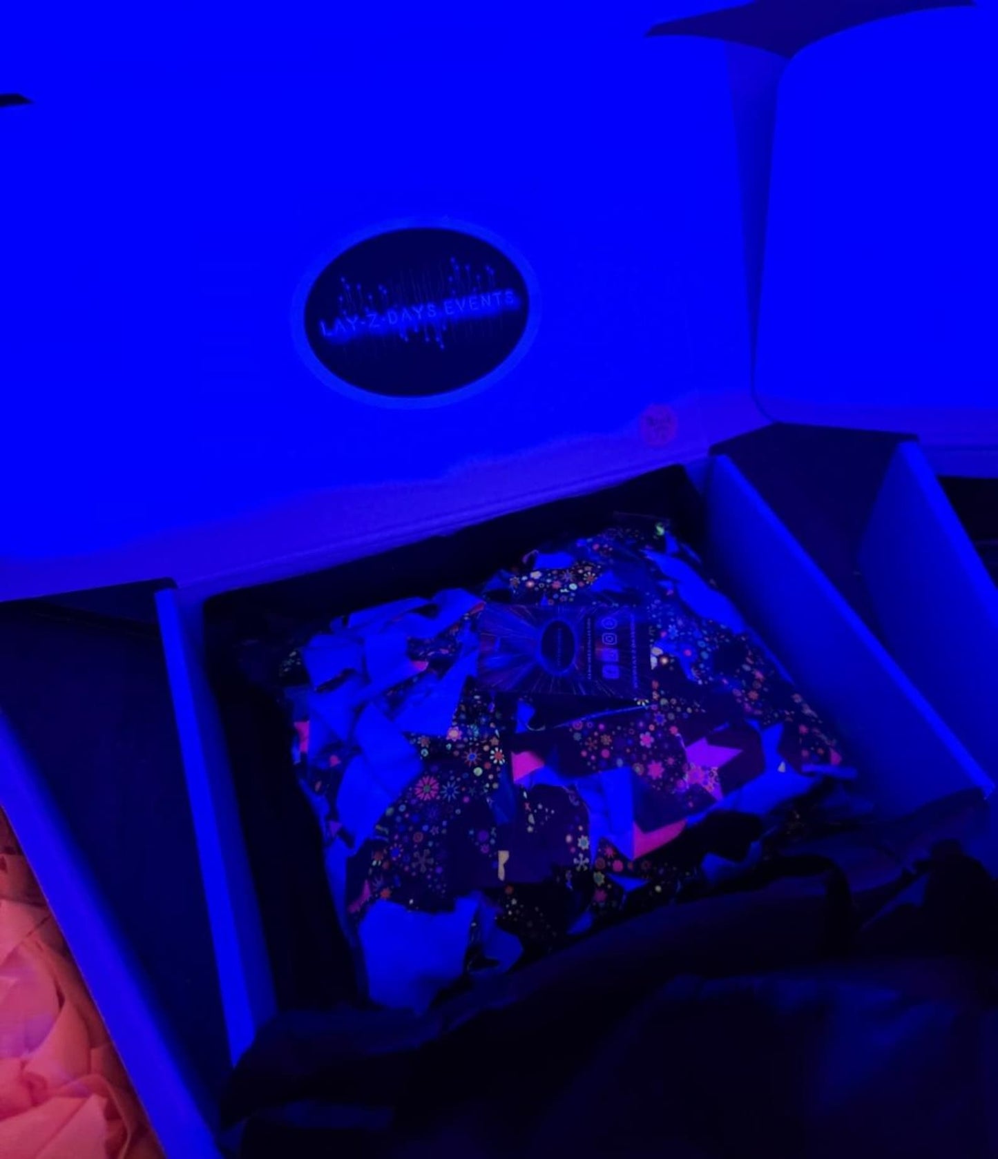 UV Décor blacklight star matrix Camo Netting
