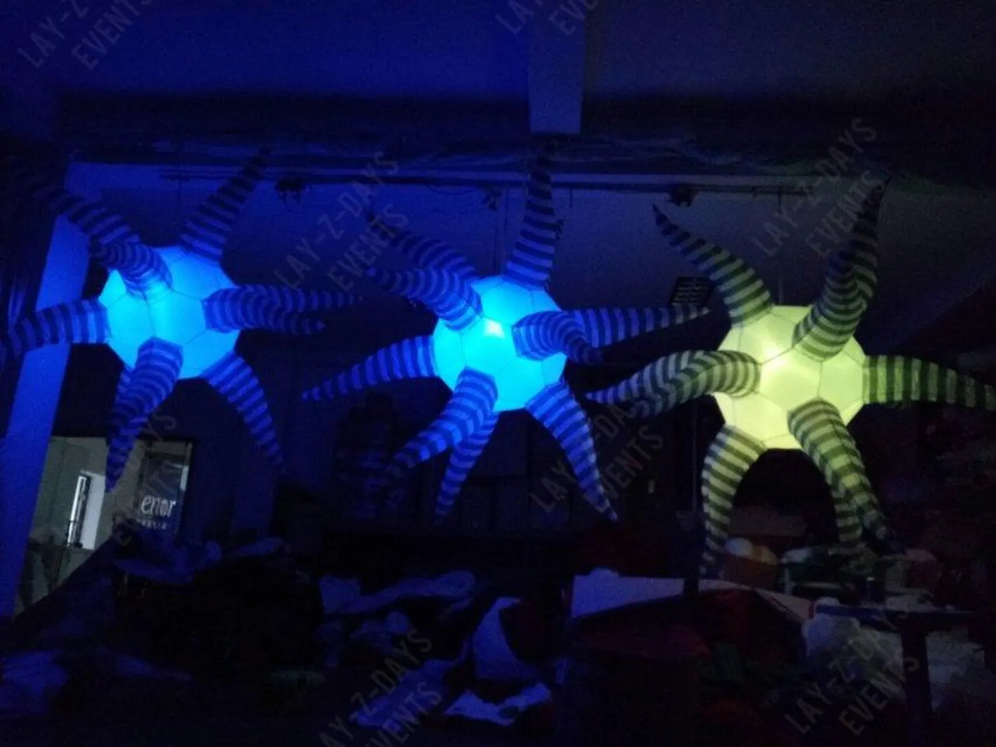 Giant Led inflatable tentacle alien