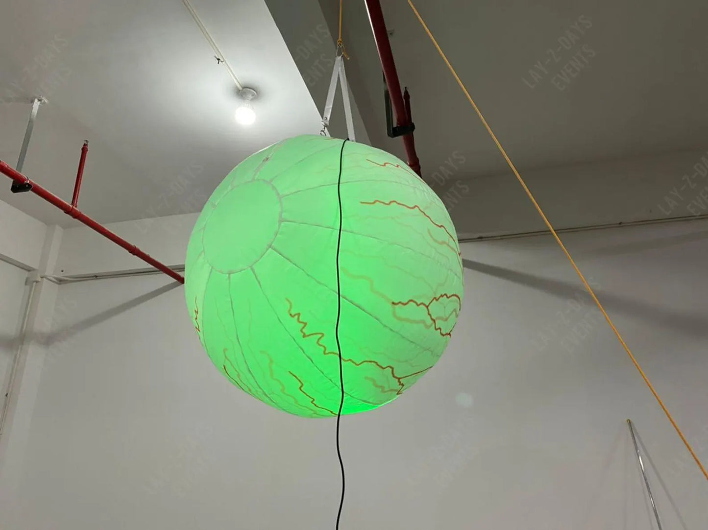 Giant Led inflatable eyeball ceiling decoration