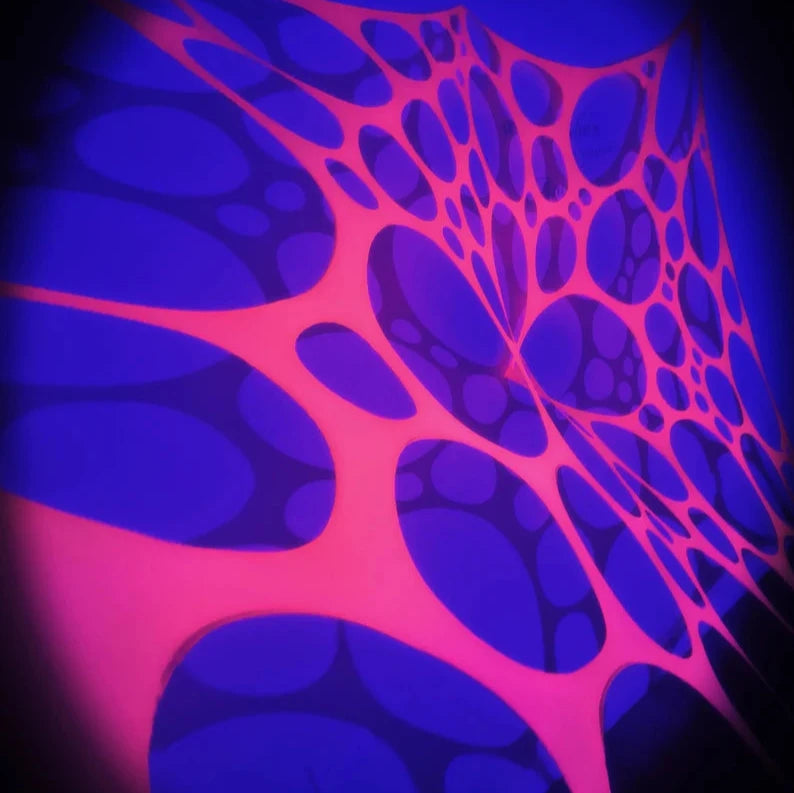 uv neon orange decor for party