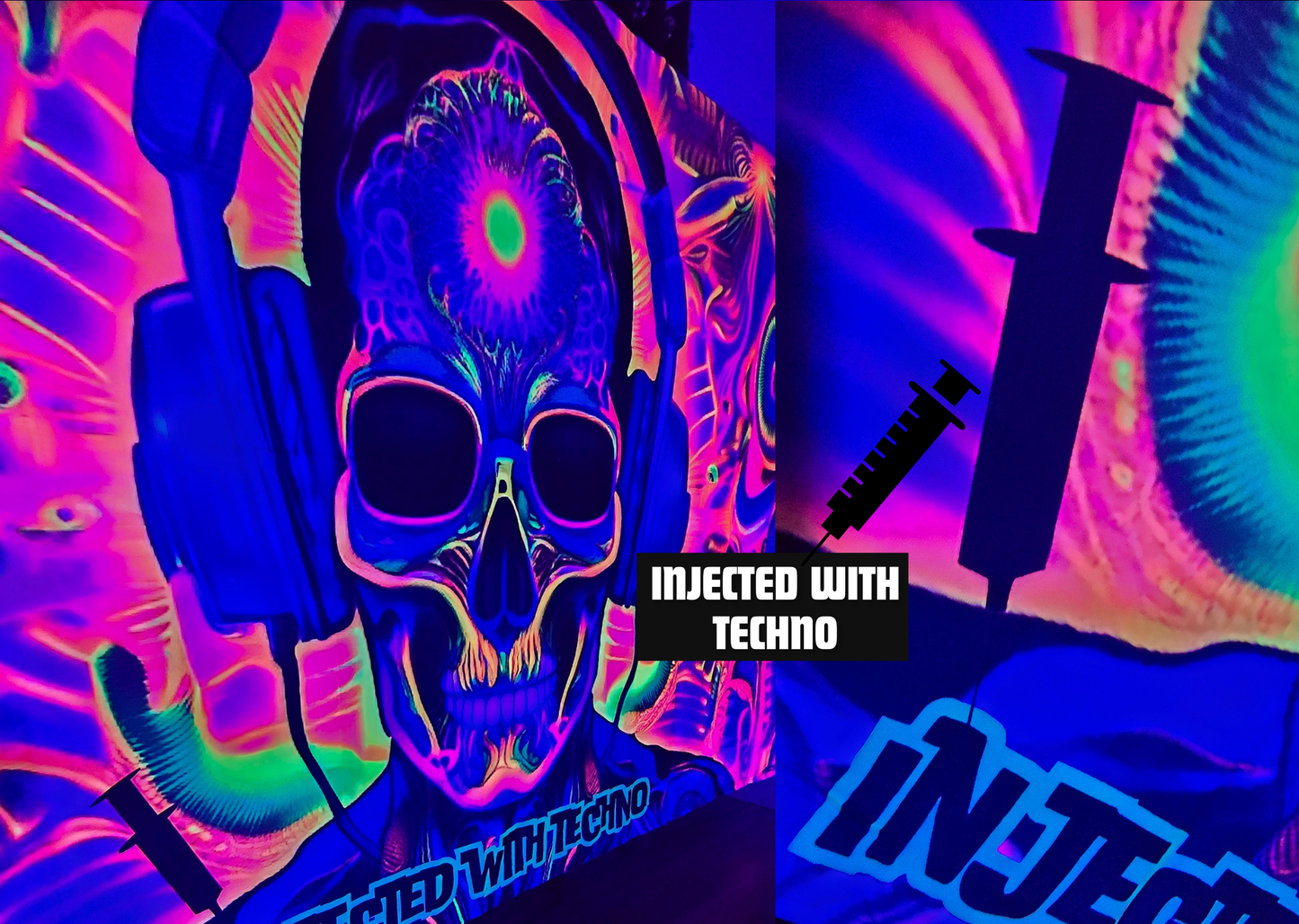 Uv Injected With Techno tapestry