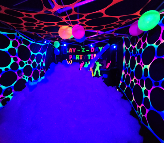 uv foam party hire tent