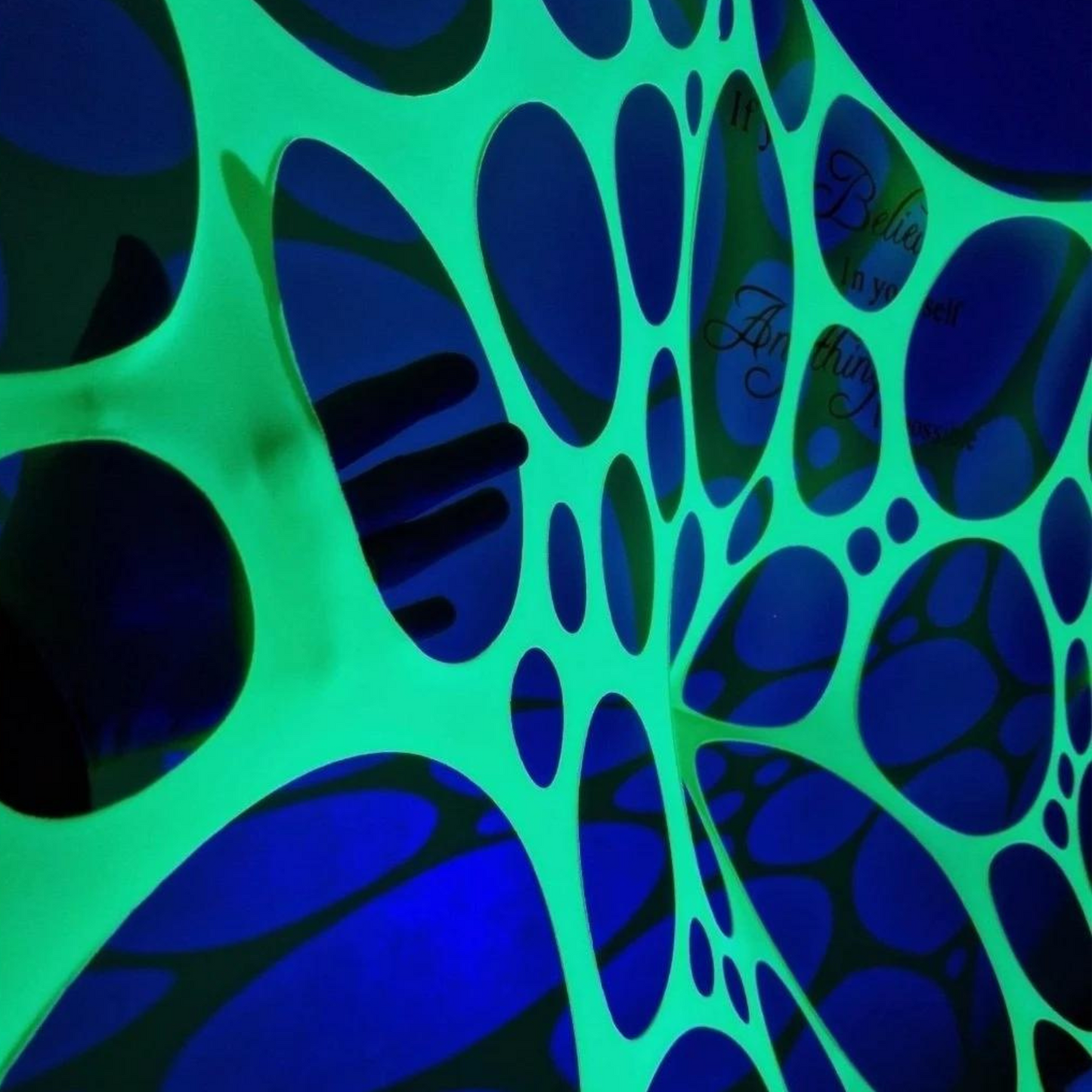uv decor neon 4 pack event tapestry decoration webbing for glow in the dark party