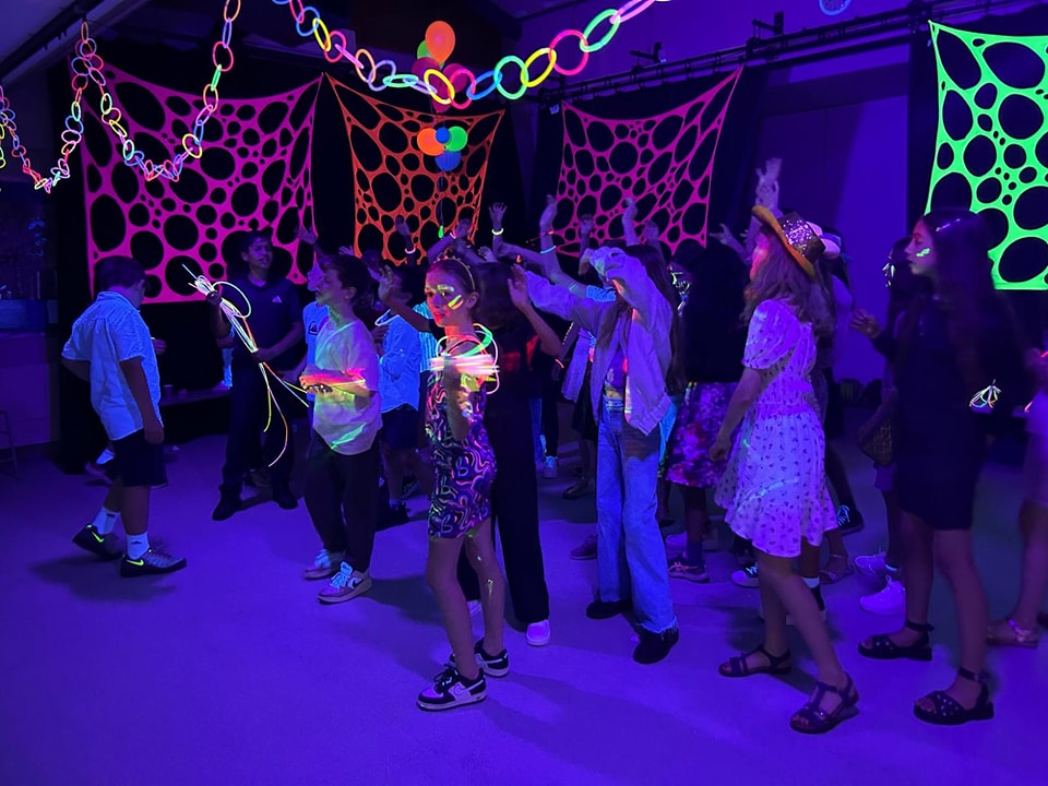 uv neon tapestry glow in the dark party decoration wall hanging or ceiling hanging for events