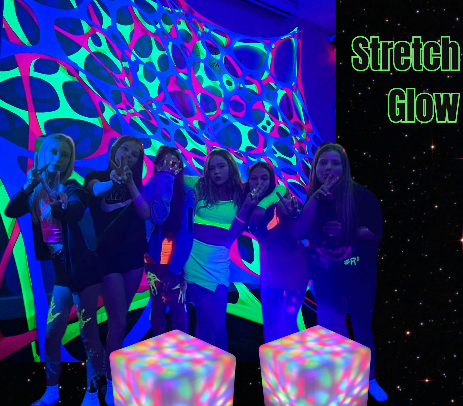 uv blacklight neon party decorations