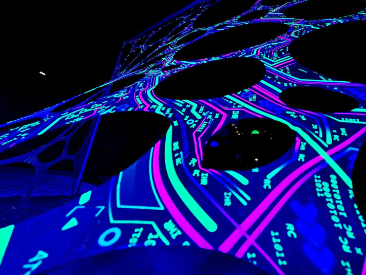 UV Reactive Décor Festival Webbing - x6