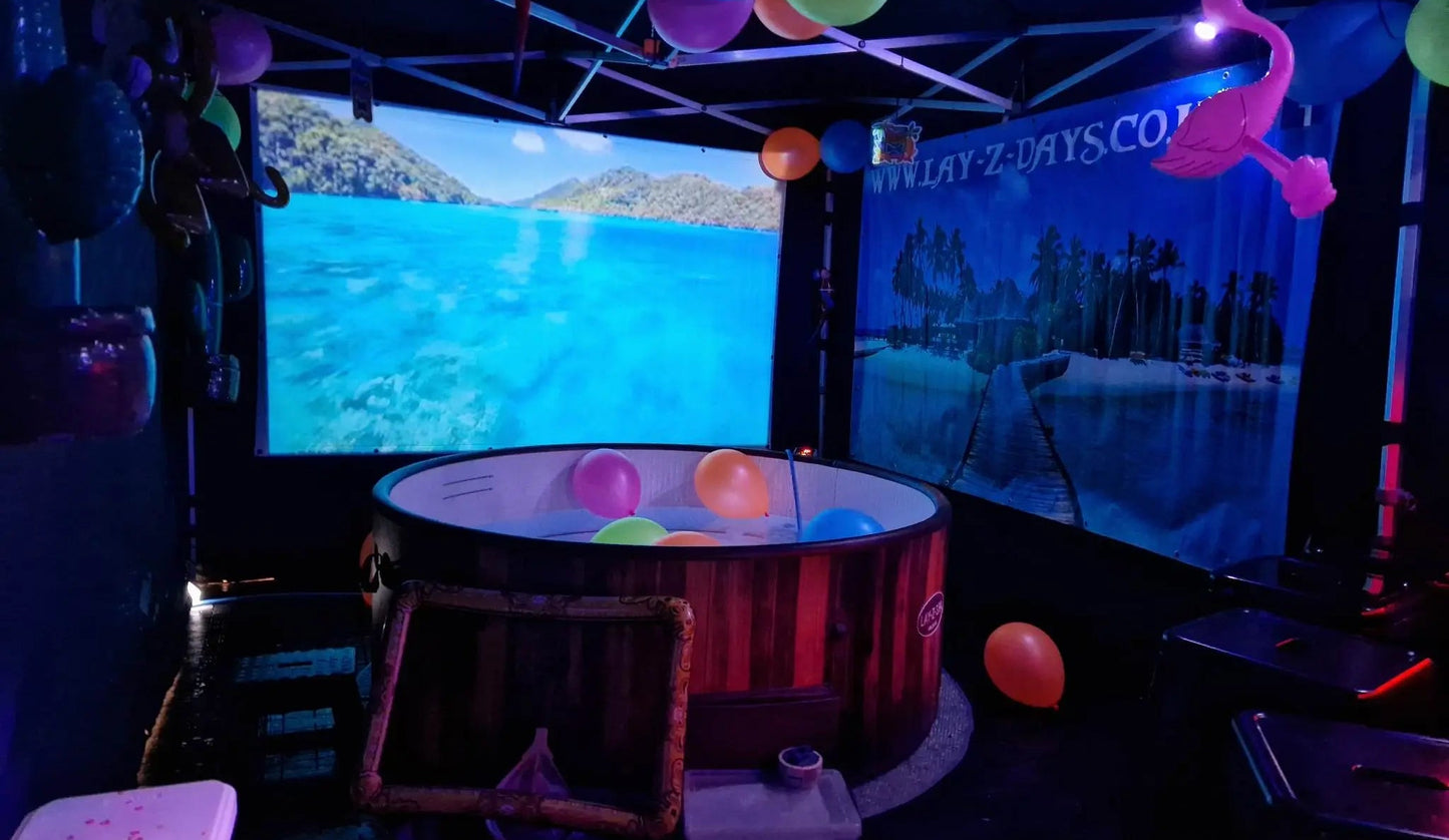 Hot Tub Cinema Package - Lay-z-days Event's™Hot Tub Cinema Package