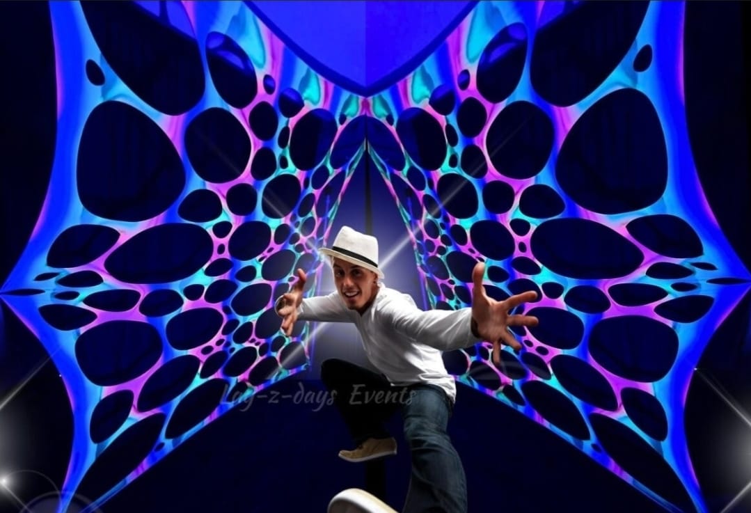 UV Psytrance Glow in the dark Venue decoration Transformation