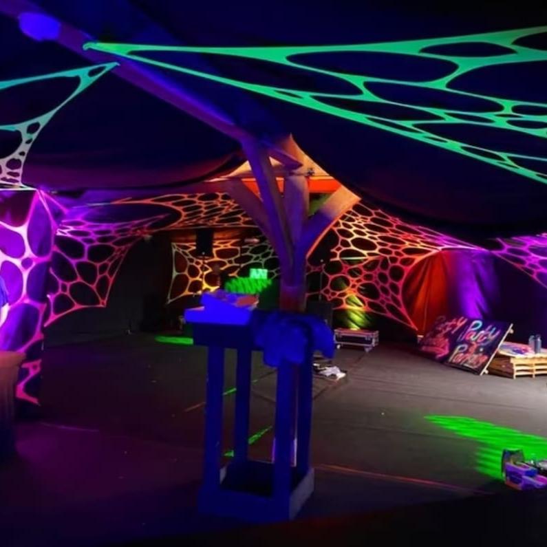 UV Stretch ceiling canopy Décor- Orange - Lay-z-days Event's™UV Stretch ceiling canopy Décor- Orange