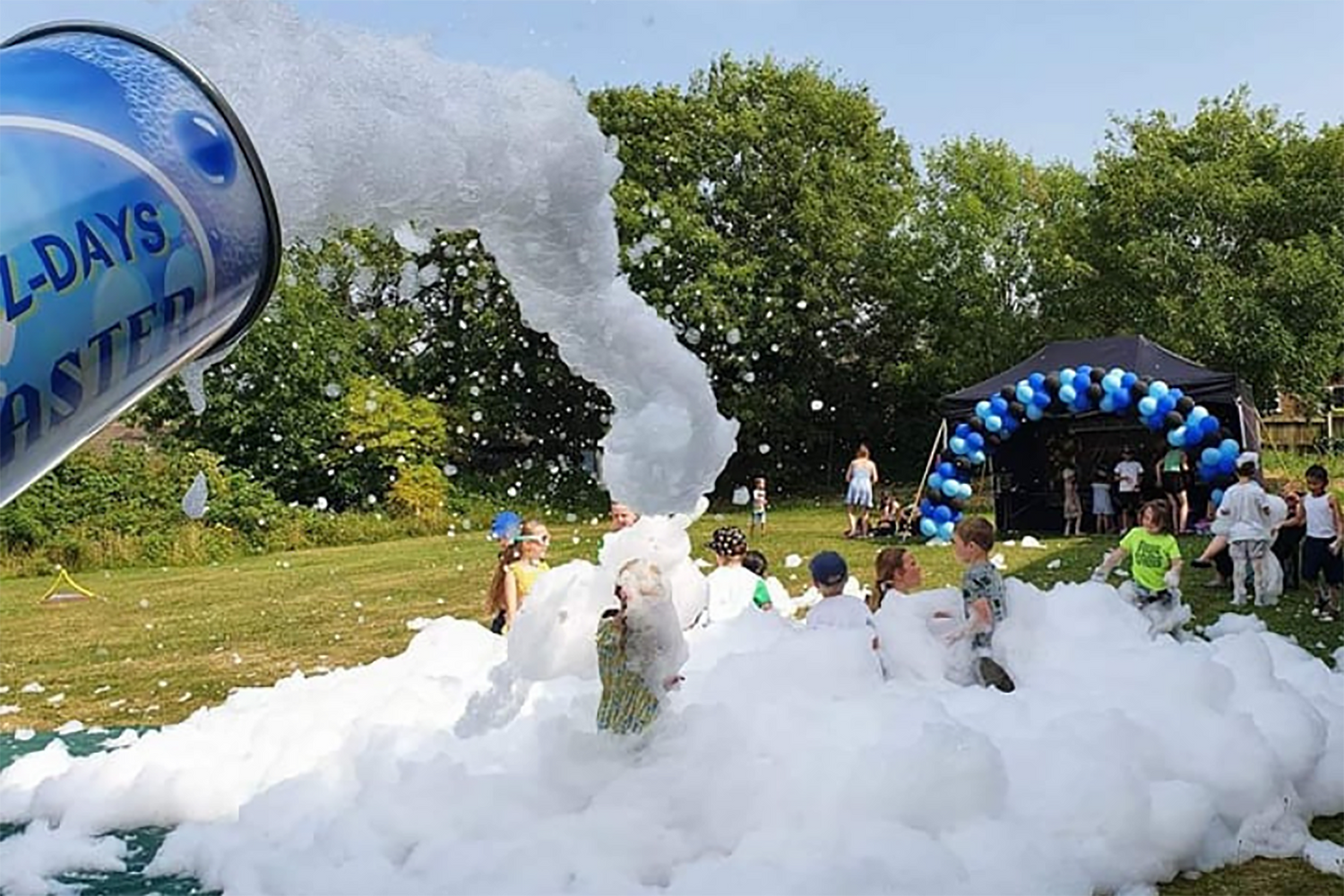 Foam party in the Uk