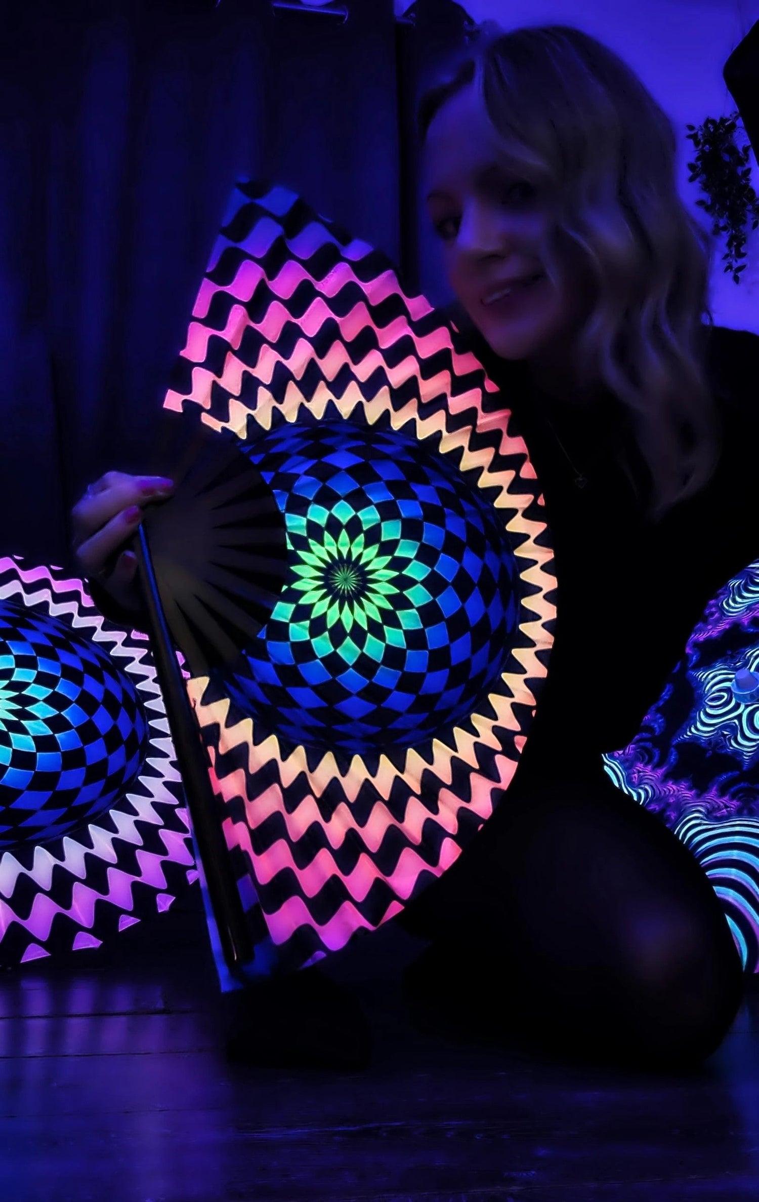 Uv Sun Parasols & Glow Snap Fans
