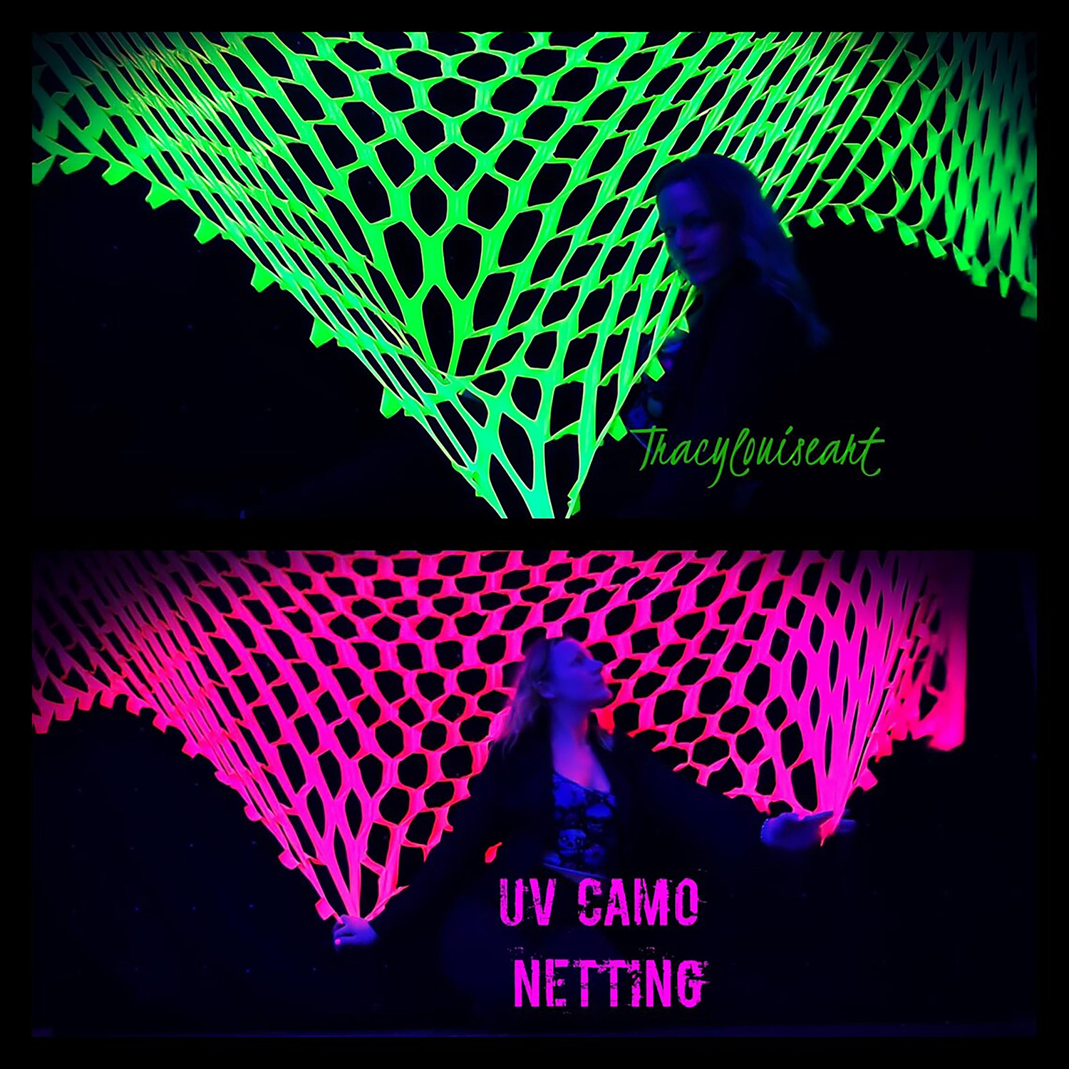 uv reactive  camo netting party decoration stretch event decor  for ceilings and walls
