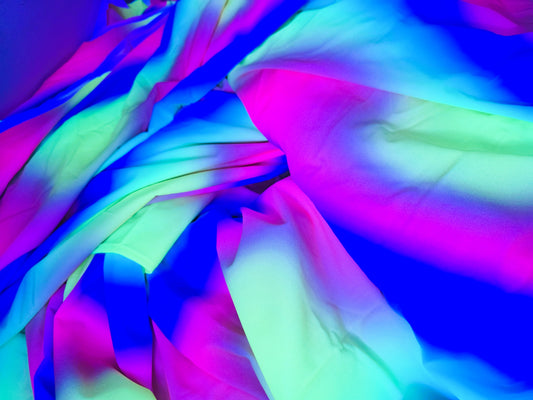 NEW- Uv Rainbow  Stretch Camo Netting Decoration