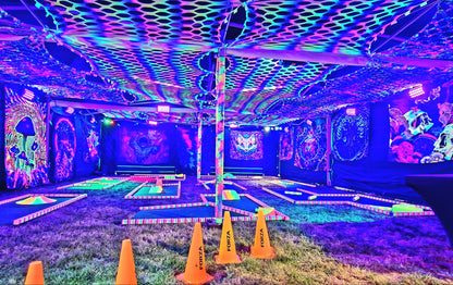 NEW- Uv Rainbow  Stretch Camo Netting Decoration