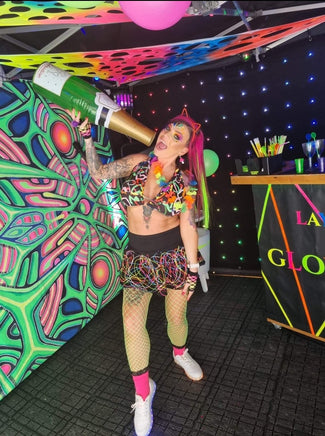 uv psychedelic  party tent hire