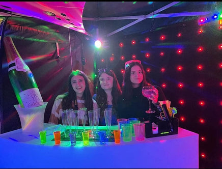 uv rave cave  party tent hire