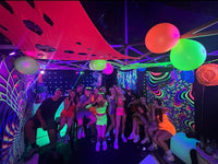 uv rave cave party tent hire