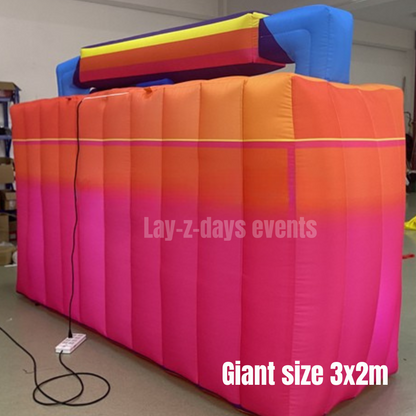 LED Giant inflatable  boombox 3x2m event decoration