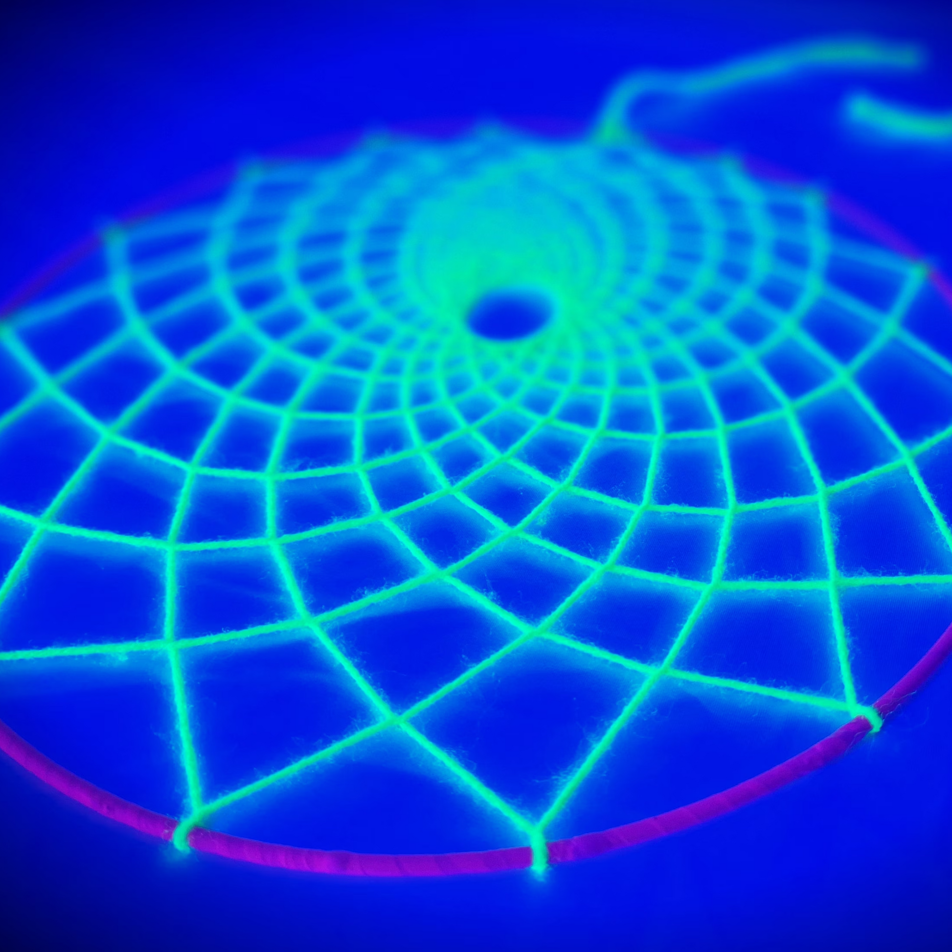 uv reactive string art dreamcatcher