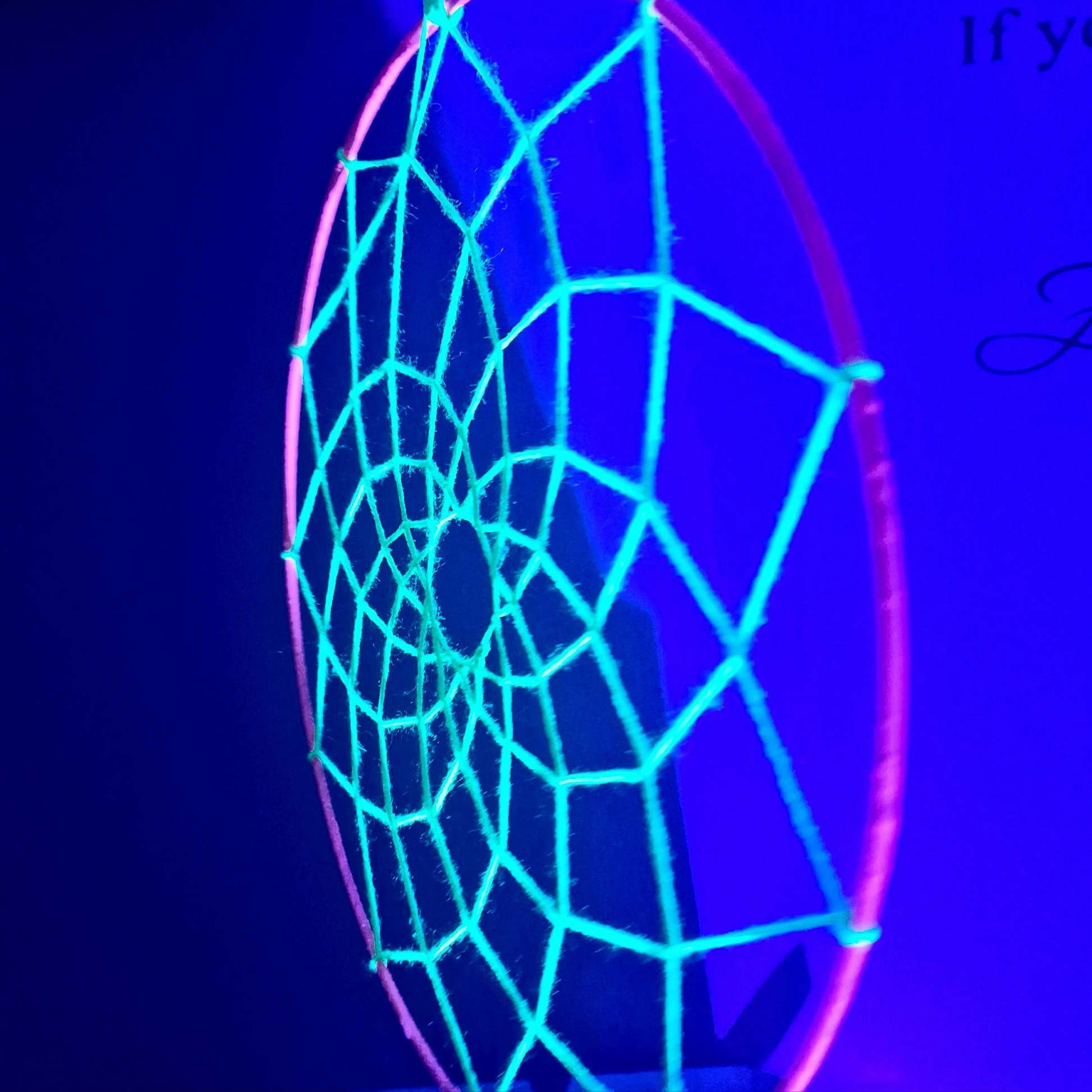 uv reactive string art dreamcatcher