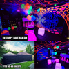 UV Trippy Rave Party Tent Hire 9x4.5m