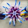 Large Giant LED Fantasy Forest inflatable flower decoration by Lay-z-days Event's™, glowing with vibrant lights for outdoor display