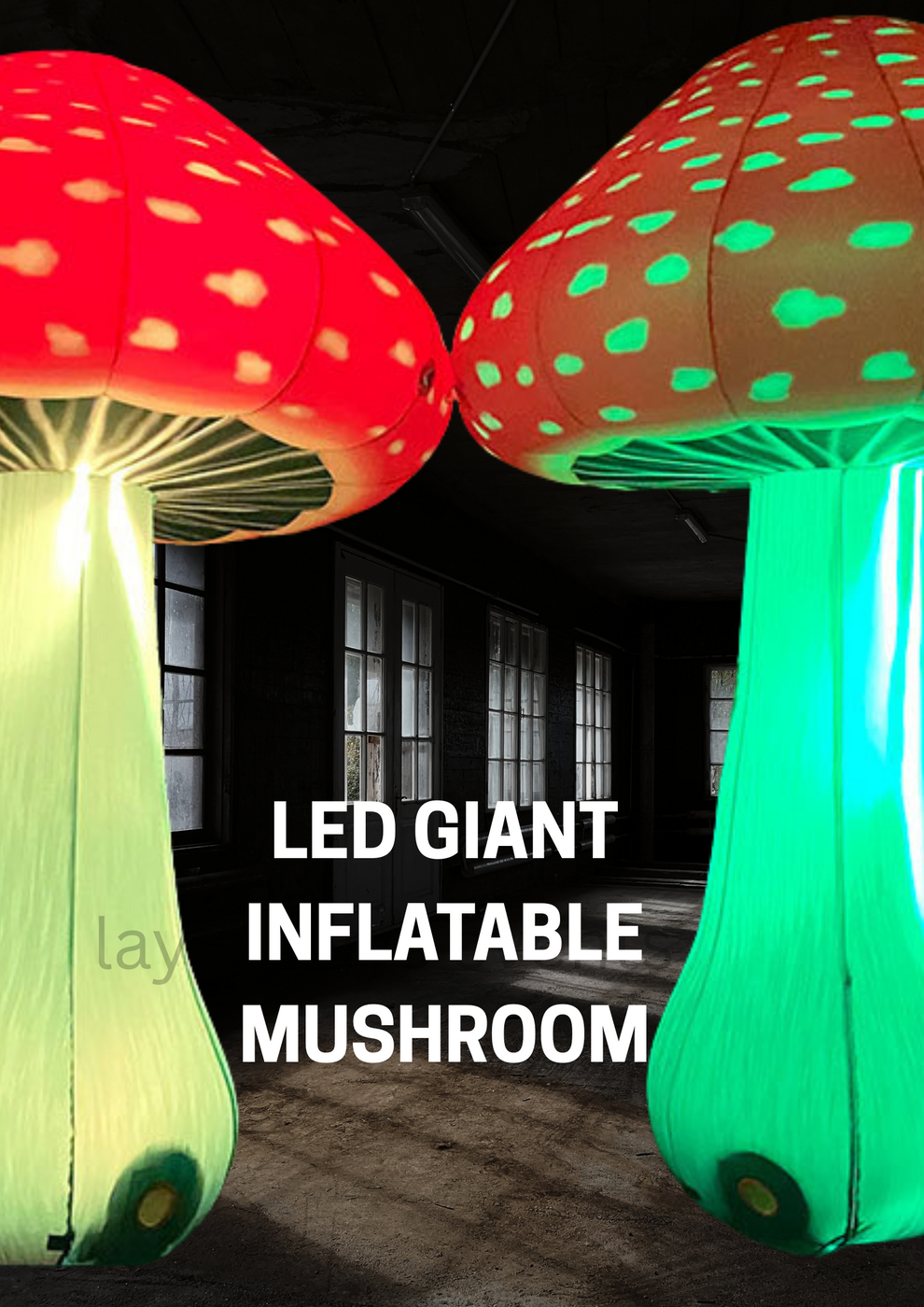 Led inflatable light up Giant mushroom event decorations – Lay-z-days ...
