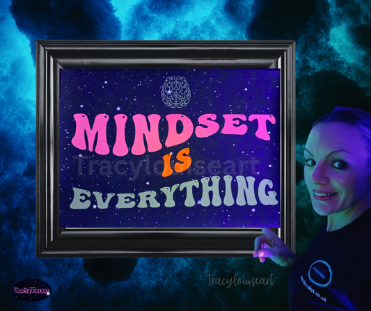 positive quote UV poster art glowing at blacklight party glow in the dark wall posters