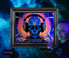Uv Reactive Alien Mantra print, A4, A3, wall art, poster