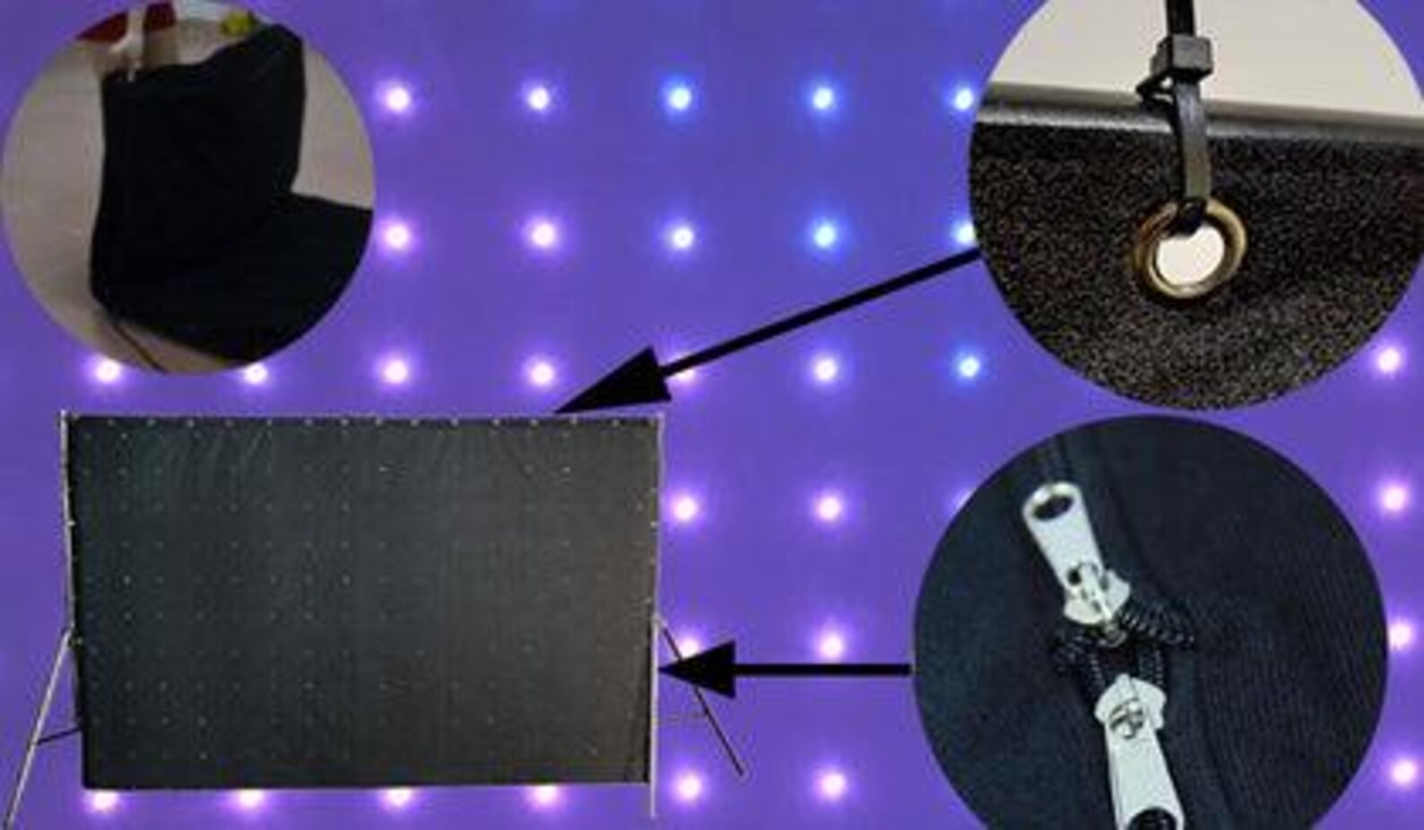 led star cloth motion vision cloth