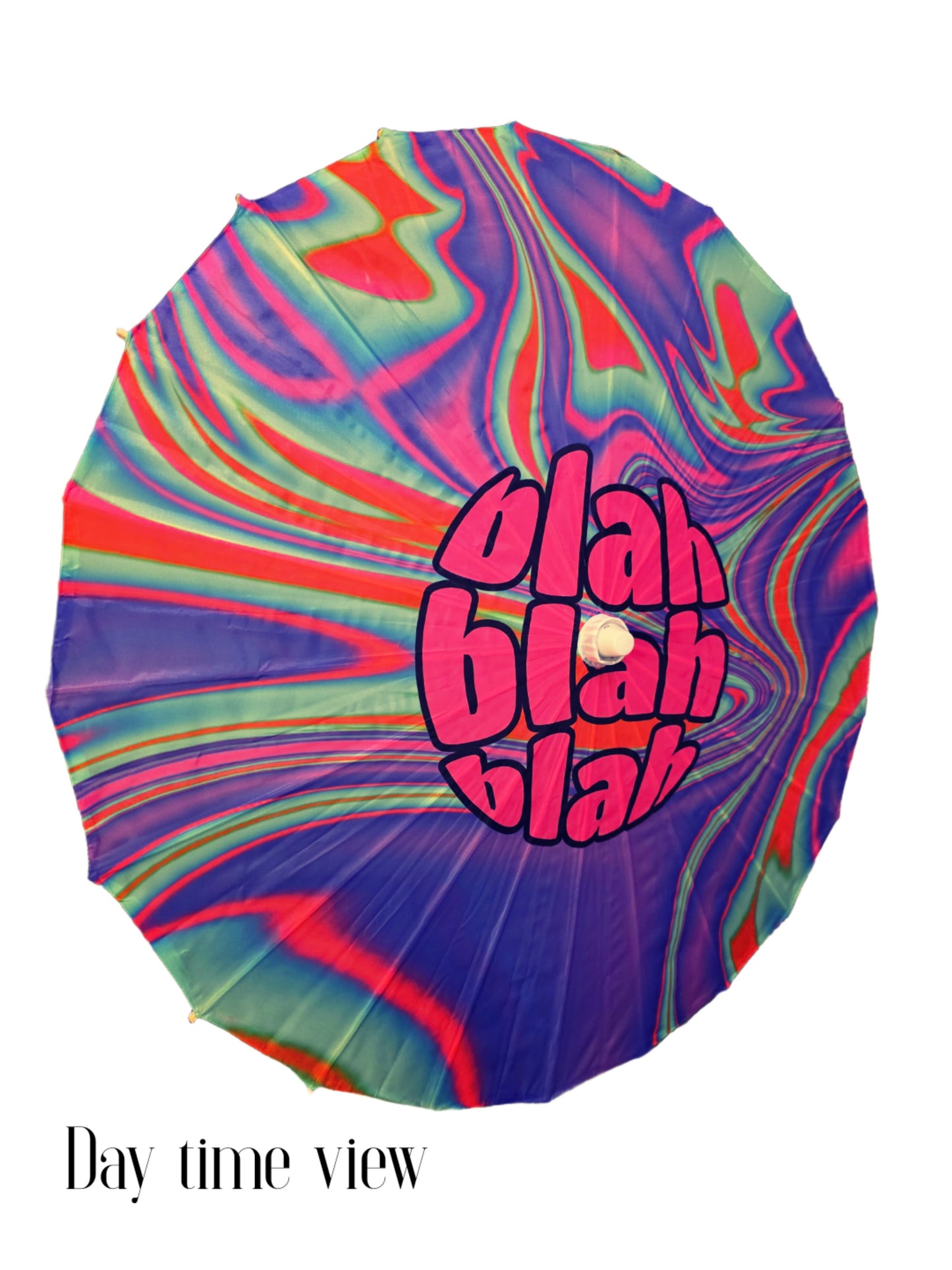 Festival wonderland glow in dark sun parasol event decor out fit accessory