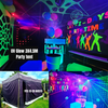 uv Neon glow party tent hire West Midlands