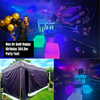 Non Uv Gold Happy Birthday Party Tent Hire 3x4.5m