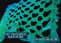 Uv Neon Glow Stretch Camo Netting Decoration
