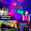 UV Happy Birthday Party Tent Hire 3x6m