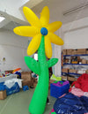 Large LED inflatable flower decoration by Lay-z-days Event's™, illuminated, colorful, perfect for outdoor event decor