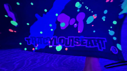 Uv Blacklight Happy birthday Tapestry