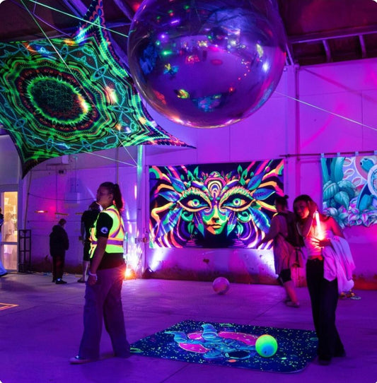 Uv Holographic Eye Giant Tapestry