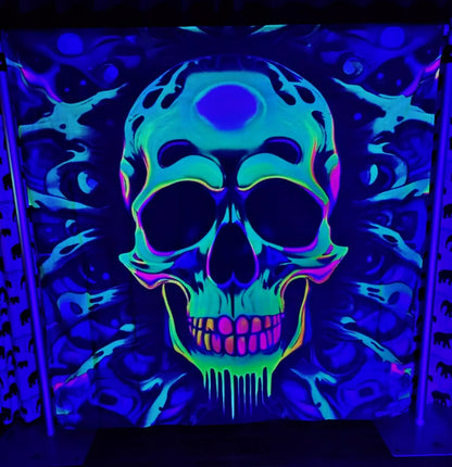Uv Halloween Skeletal  Tapestry
