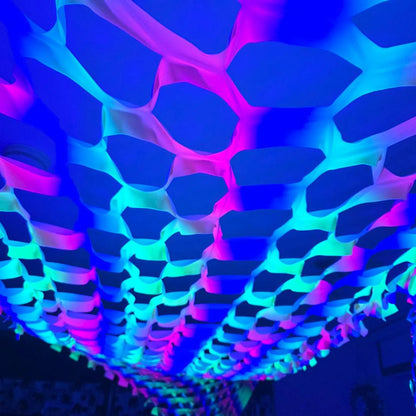 Uv Rainbow  Stretchy Camo Netting Decoration