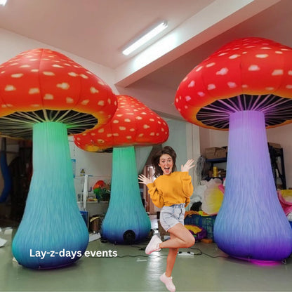 led inflatable Giant mushroom