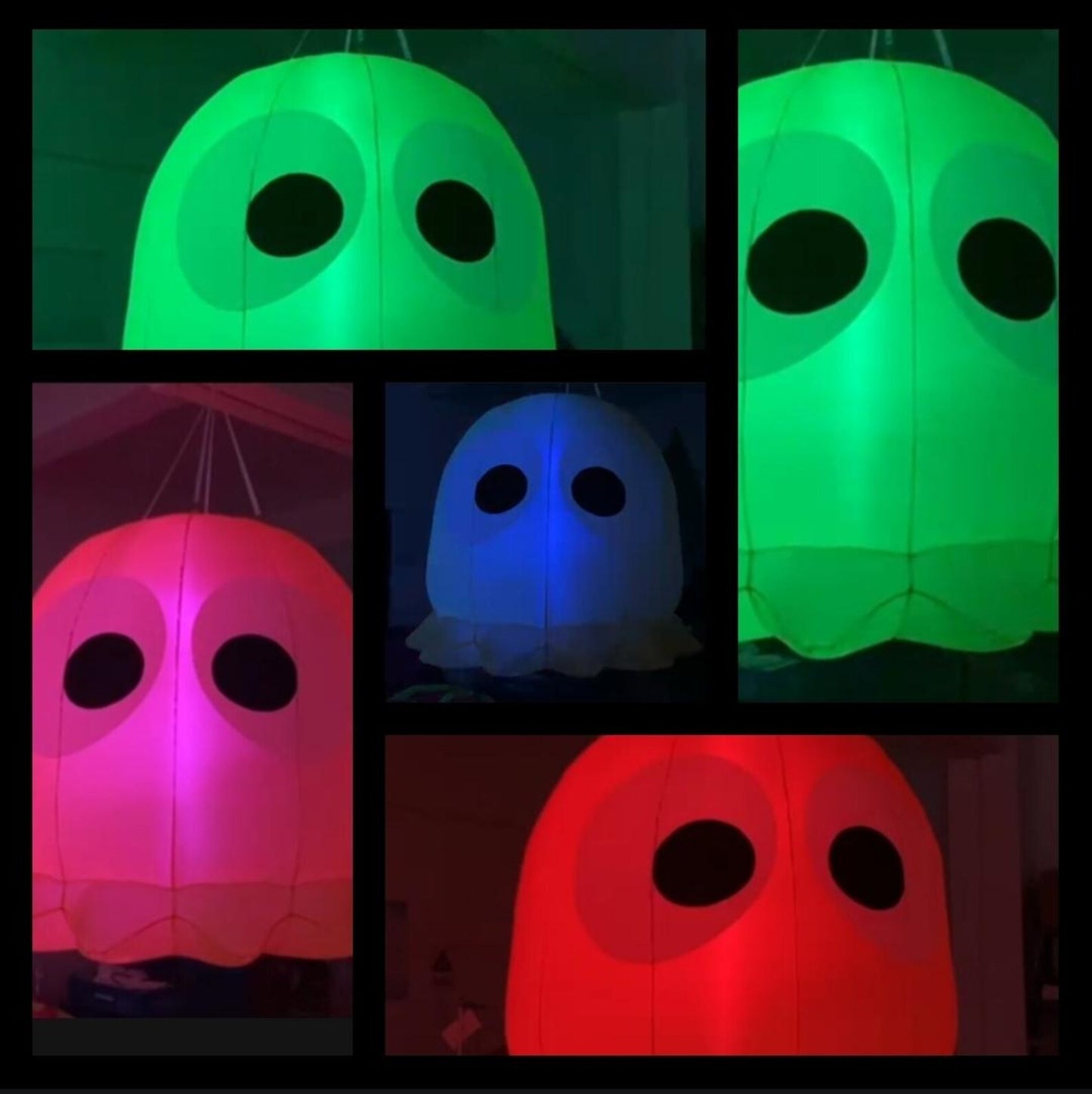led inflatable pac man ghost gang decoration