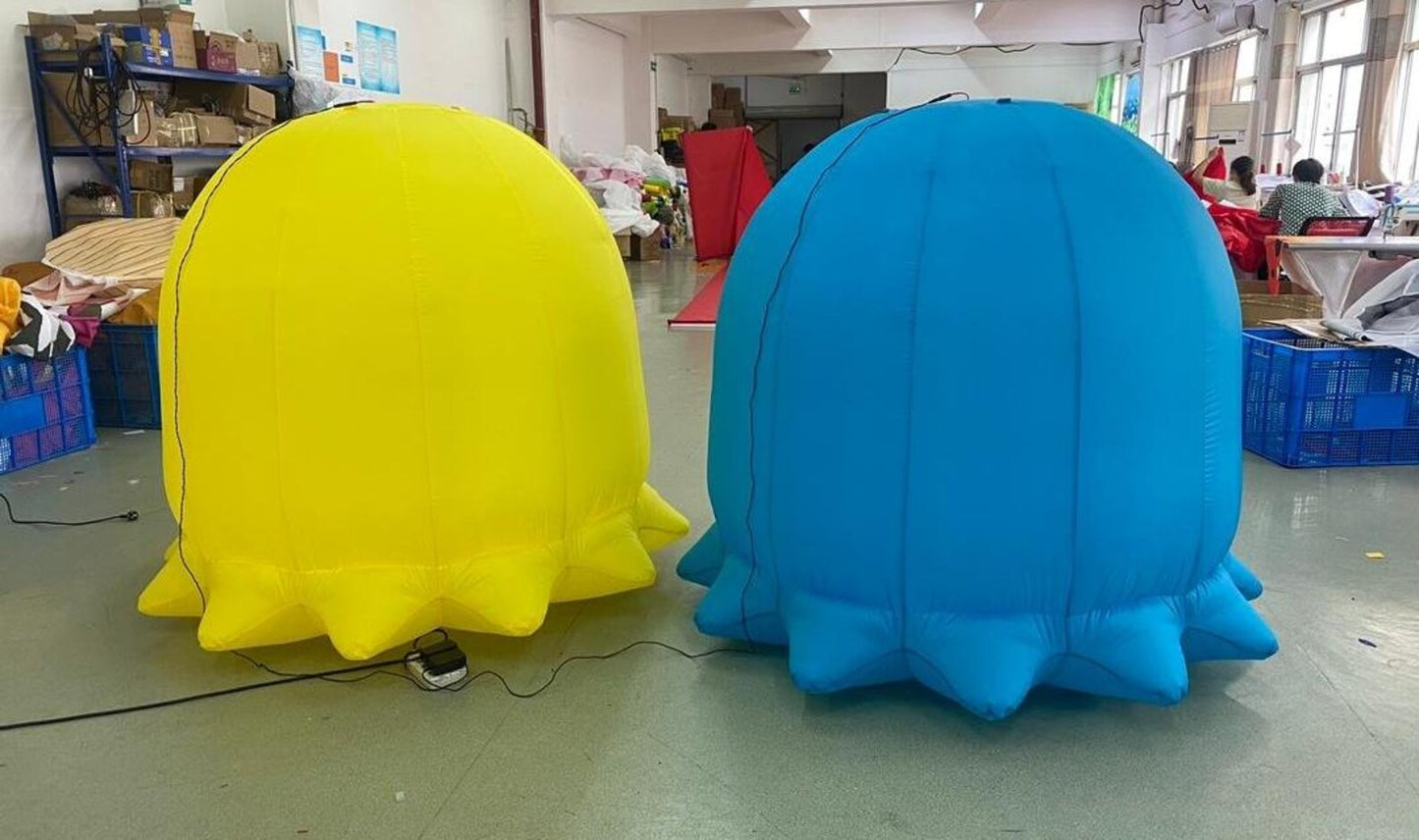 led inflatable pac man ghost gang decoration