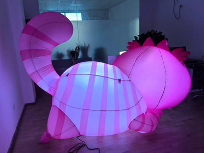 Giant Led inflatable Wonderland cheshire cat